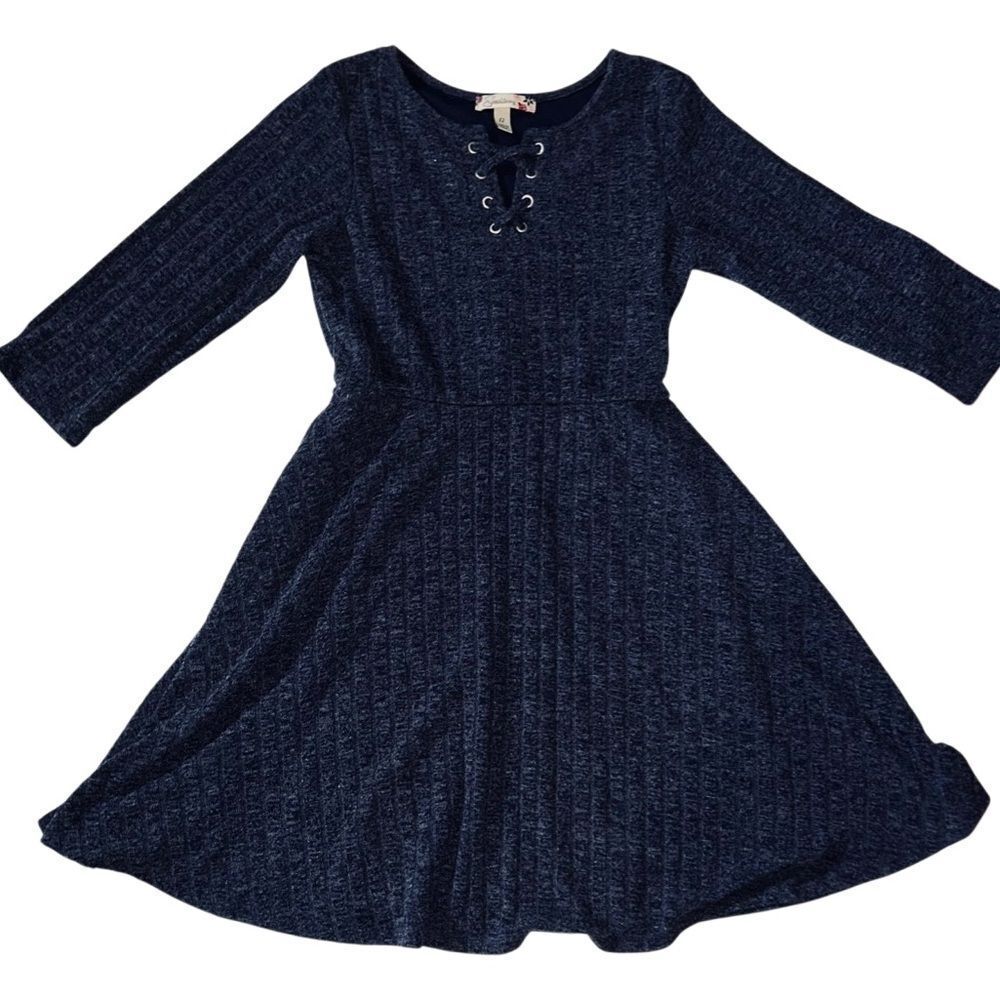 Girls Speechless Blue Fit And Flare Dress Size 12